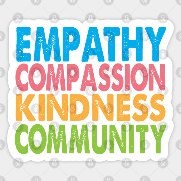 Empathy Compassion Kindness Community Sticker by Jitterfly